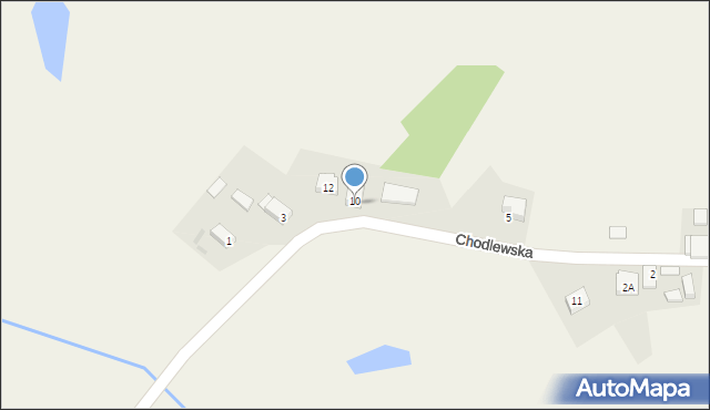 Korzeńsko, Chodlewska, 3A, mapa Korzeńsko