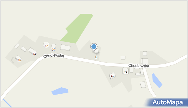 Korzeńsko, Chodlewska, 5, mapa Korzeńsko