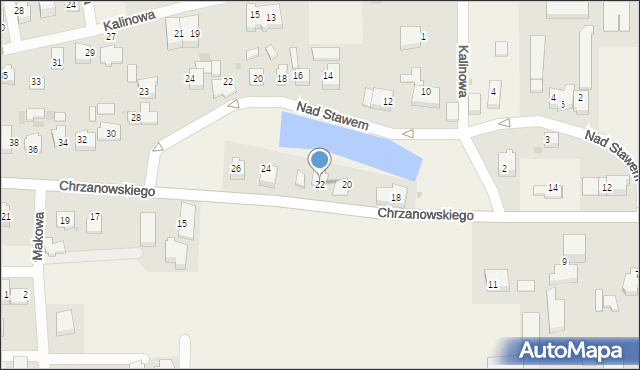 Kosakowo, Chrzanowskiego, 22, mapa Kosakowo