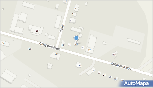 Kościan, Chłapowskiego Dezyderego, gen., 23, mapa Kościan