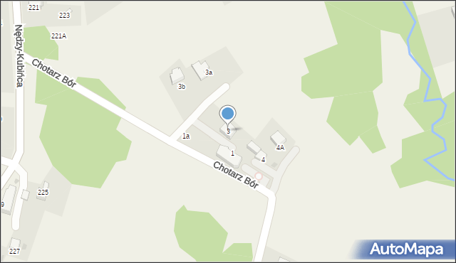 Kościelisko, Chotarz Bór, 3, mapa Kościelisko