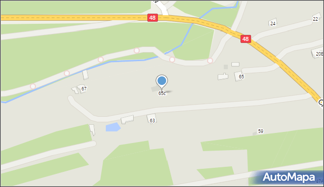 Kozienice, Chartowa, 65c, mapa Kozienice