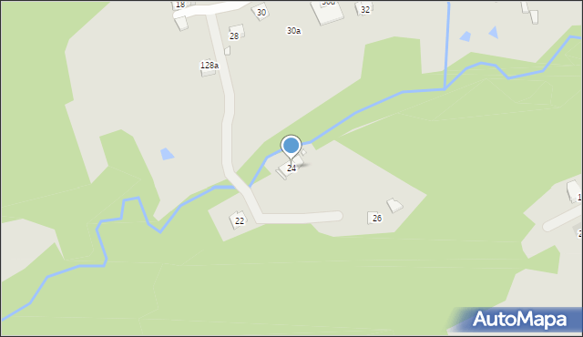 Kraków, Chrzanowskiego Ignacego, 24, mapa Krakowa