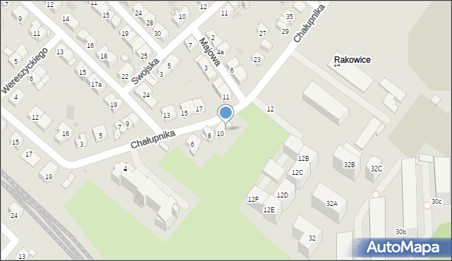 Kraków, Chałupnika Kazimierza, 8a, mapa Krakowa