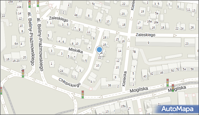 Kraków, Chłopickiego Józefa, gen., 12, mapa Krakowa