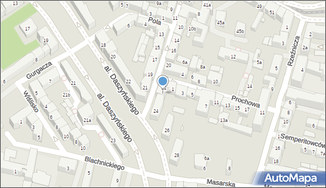 Kraków, Chodkiewicza Jana Karola, hetm., 24, mapa Krakowa