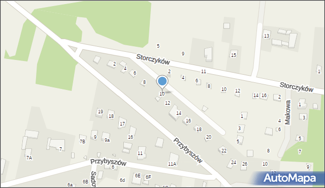 Kroczyce, Chabrów, 10, mapa Kroczyce