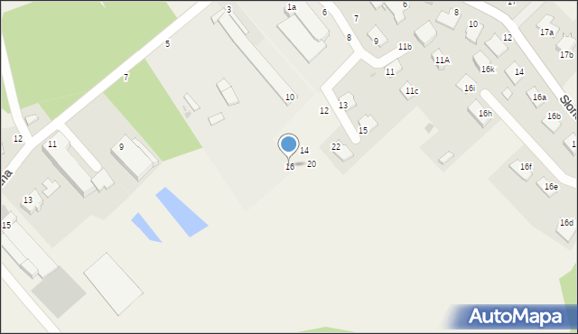 Kruszyn Krajeński, Chlebowa, 16, mapa Kruszyn Krajeński