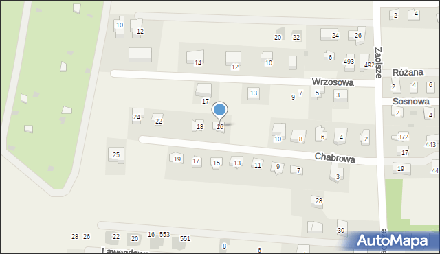 Kryspinów, Chabrowa, 16, mapa Kryspinów