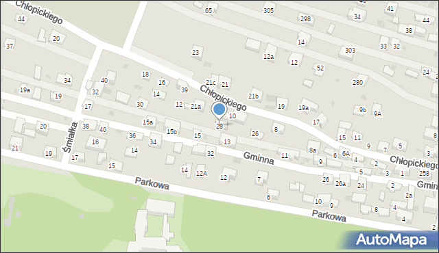 Krzeszowice, Chłopickiego Józefa, gen., 28, mapa Krzeszowice