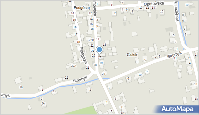 Kunów, Chocimowska, 17, mapa Kunów