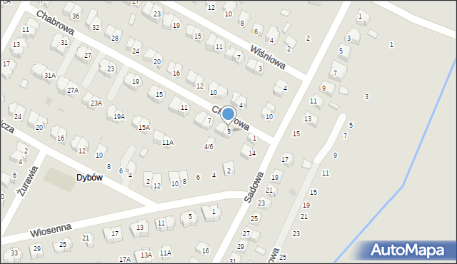 Kutno, Chabrowa, 3, mapa Kutno