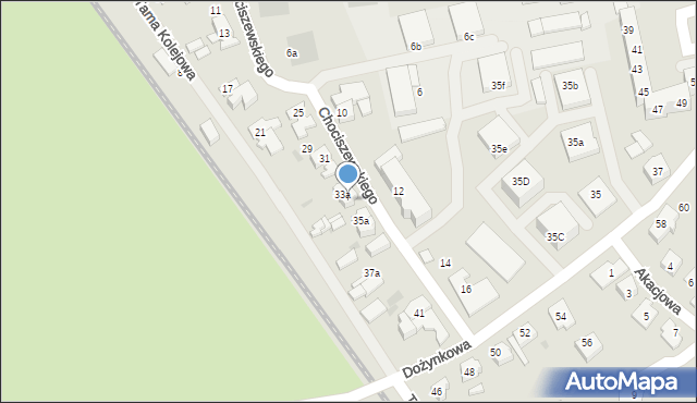 Leszno, Chociszewskiego Józefa, 35, mapa Leszno