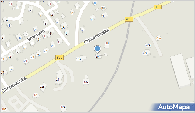Libiąż, Chrzanowska, 16, mapa Libiąż
