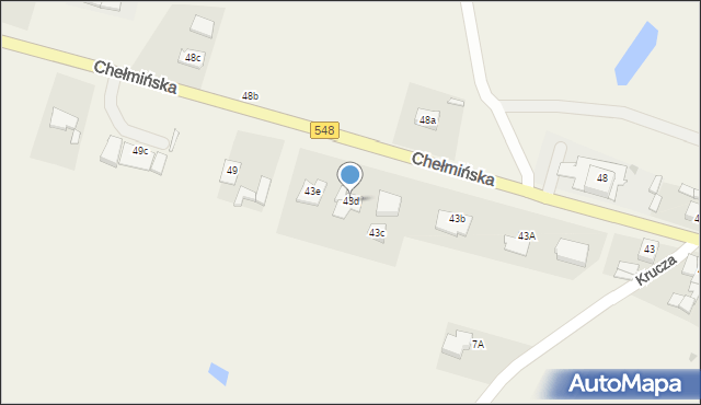 Lisewo, Chełmińska, 43d, mapa Lisewo