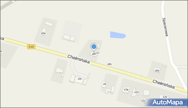 Lisewo, Chełmińska, 48c, mapa Lisewo