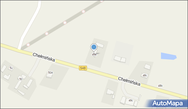 Lisewo, Chełmińska, 49a, mapa Lisewo