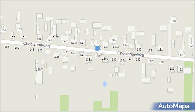 Łódź, Chocianowicka, 138, mapa Łodzi