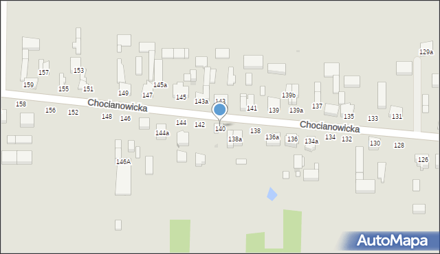 Łódź, Chocianowicka, 140, mapa Łodzi