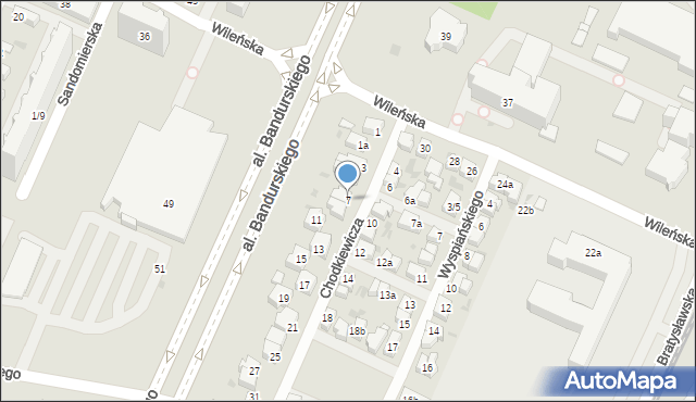 Łódź, Chodkiewicza Jana Karola, hetm., 7, mapa Łodzi