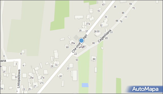 Łowicz, Chełmońskiego Józefa, 24/26, mapa Łowicza