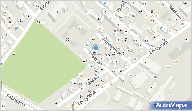 Lublin, Chełmska, 13, mapa Lublina