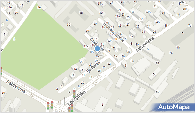 Lublin, Chełmska, 6a, mapa Lublina