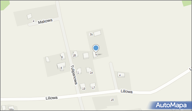 Ługi, Chabrowa, 7, mapa Ługi