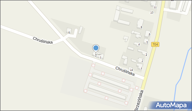 Łyszkowice, Chruślińska, 4, mapa Łyszkowice