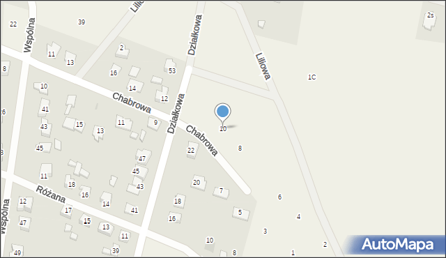 Maszewo Duże, Chabrowa, 10, mapa Maszewo Duże