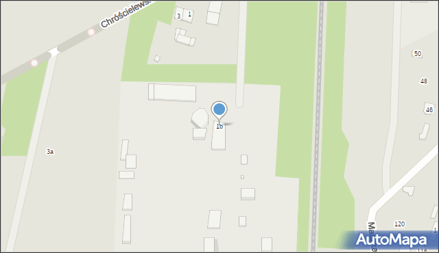 Mińsk Mazowiecki, Chróścielewskiego Aureliusza, 1b, mapa Mińsk Mazowiecki