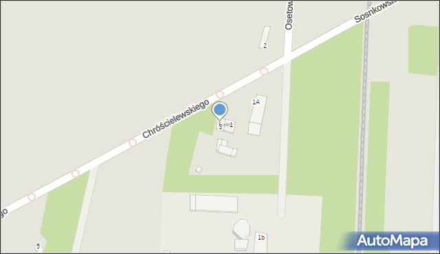 Mińsk Mazowiecki, Chróścielewskiego Aureliusza, 3, mapa Mińsk Mazowiecki