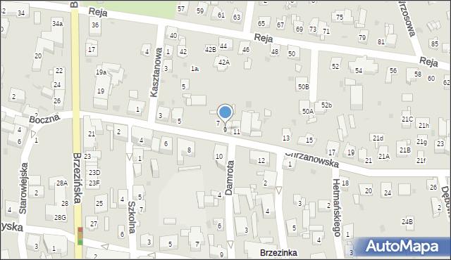 Mysłowice, Chrzanowska, 9, mapa Mysłowice