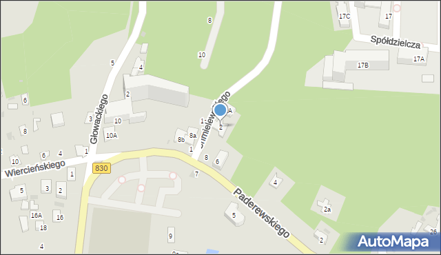 Nałęczów, Chmielewskiego Zygmunta, 2, mapa Nałęczów