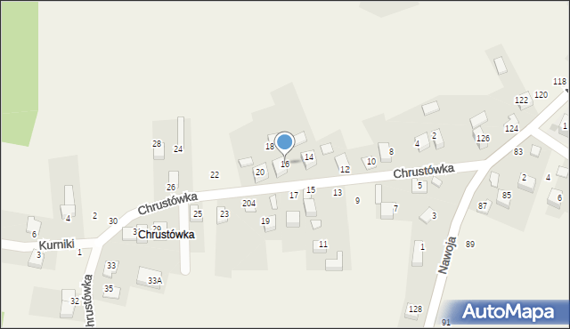 Nawojowa Góra, Chrustówka, 16, mapa Nawojowa Góra