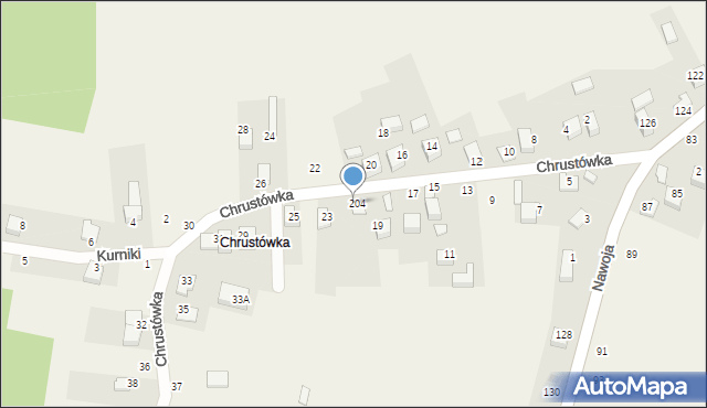 Nawojowa Góra, Chrustówka, 21, mapa Nawojowa Góra