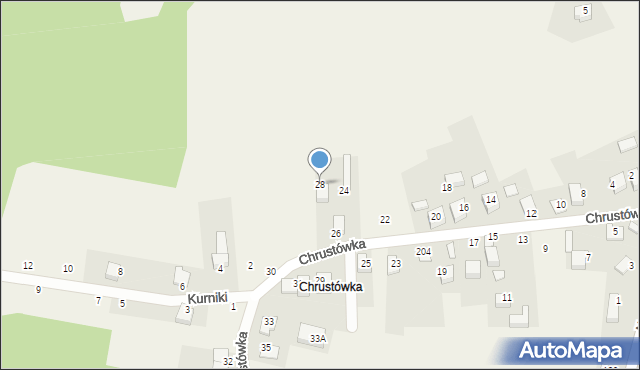 Nawojowa Góra, Chrustówka, 28, mapa Nawojowa Góra