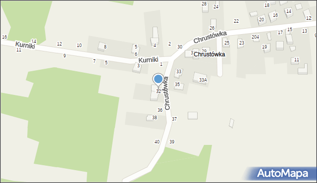 Nawojowa Góra, Chrustówka, 32, mapa Nawojowa Góra