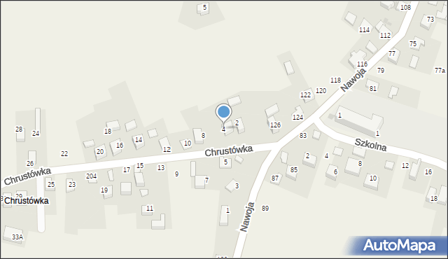 Nawojowa Góra, Chrustówka, 4, mapa Nawojowa Góra