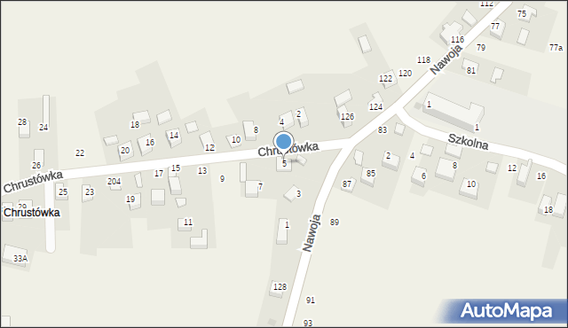 Nawojowa Góra, Chrustówka, 5, mapa Nawojowa Góra