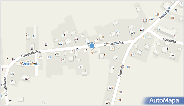 Nawojowa Góra, Chrustówka, 9, mapa Nawojowa Góra