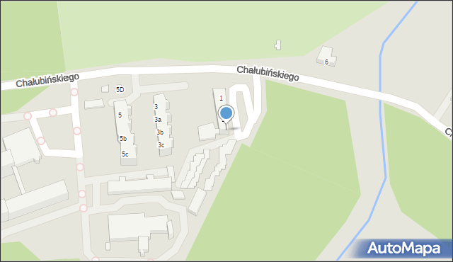 Nowa Sól, Chałubińskiego Tytusa, 1c, mapa Nowa Sól