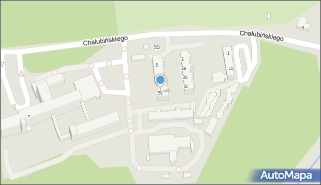 Nowa Sól, Chałubińskiego Tytusa, 5c, mapa Nowa Sól