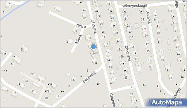 Nowa Sól, Chopina Fryderyka, 37, mapa Nowa Sól