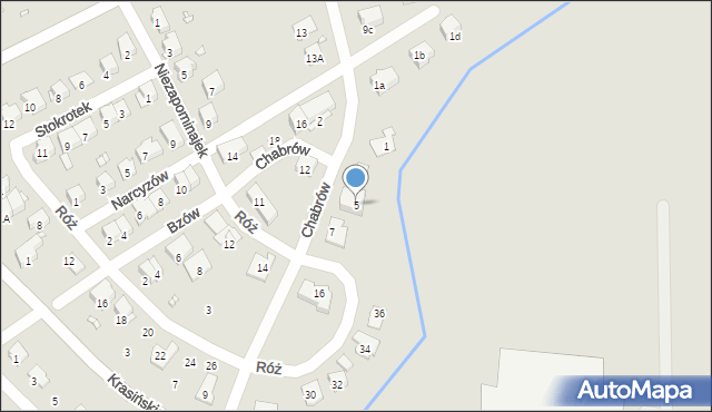 Nysa, Chabrów, 5, mapa Nysy