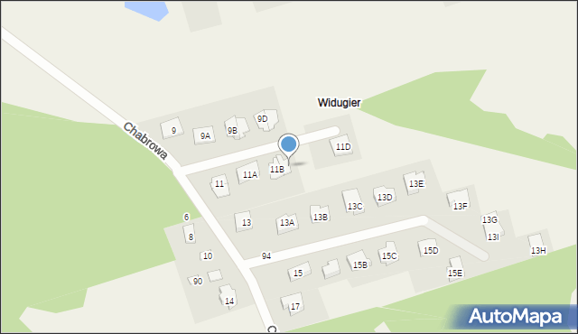 Olmonty, Chabrowa, 11C, mapa Olmonty