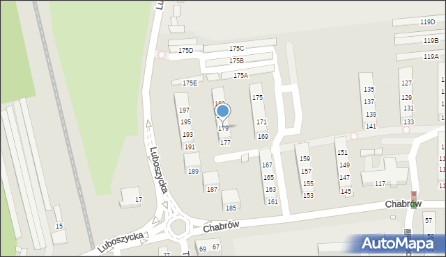 Opole, Chabrów, 179, mapa Opola