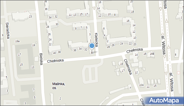 Opole, Chełmska, 30, mapa Opola