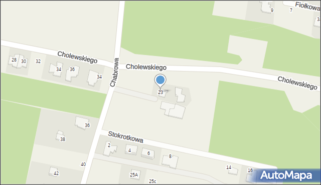 Osielsko, Chabrowa, 23, mapa Osielsko