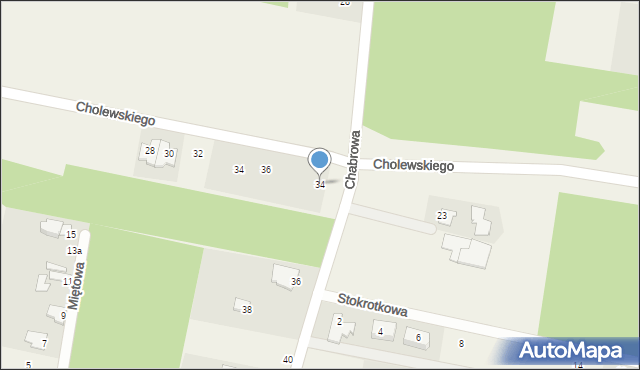 Osielsko, Chabrowa, 34, mapa Osielsko